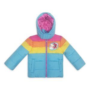 Trolls Puffer Jacket Size 4T Poppy
